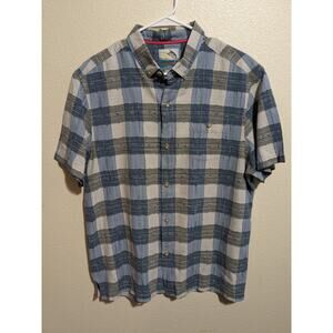 Tommy Bahama Jeans Island Modern Fit Hawaiian Silk Button Down Shirt Size Large